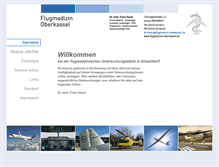 Tablet Screenshot of flugmedizin-oberkassel.de